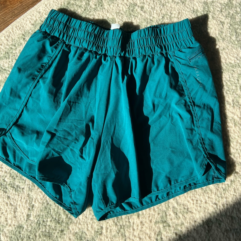 Paragon Fitwear Green Athletic Shorts Lightweight Elastic Waist